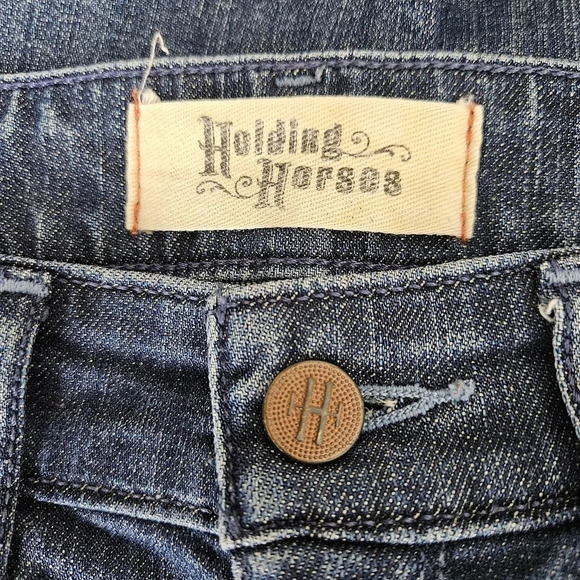 Holding Horses Slim Boyfriend Jeans Dark Wash Denim Anthropologie - Picture 5 of 7